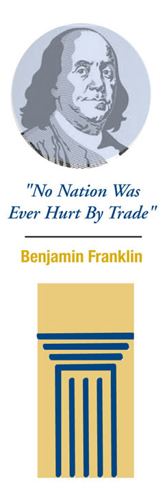 Ben Franklin No nation was ever hurt by trade